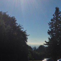 View from Council Crest toward Mt. Hood, which is visible