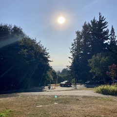View from Council Crest toward Mt. Hood, which is visible