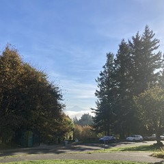 View from Council Crest toward Mt. Hood, which is visible