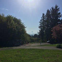View from Council Crest toward Mt. Hood, which is visible