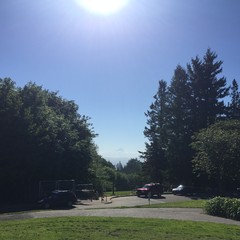 View from Council Crest toward Mt. Hood, which is visible
