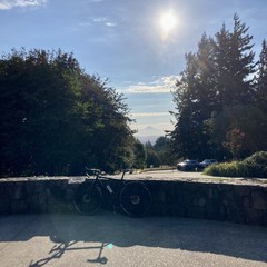 View from Council Crest toward Mt. Hood, which is visible