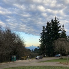View from Council Crest toward Mt. Hood, which is visible
