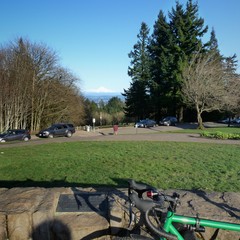 View from Council Crest toward Mt. Hood, which is visible
