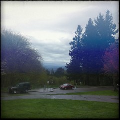 View from Council Crest toward Mt. Hood, which is NOT visible
