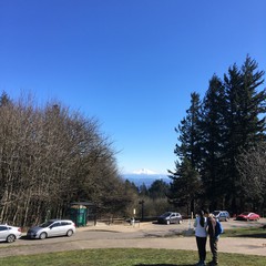 View from Council Crest toward Mt. Hood, which is visible