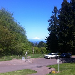 View from Council Crest toward Mt. Hood, which is visible