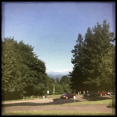 View from Council Crest toward Mt. Hood, which is visible