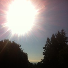 View from Council Crest toward Mt. Hood, which is visible