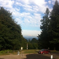 View from Council Crest toward Mt. Hood, which is visible