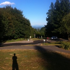 View from Council Crest toward Mt. Hood, which is visible