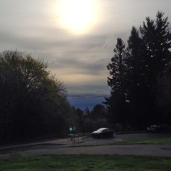 View from Council Crest toward Mt. Hood, which is NOT visible