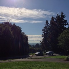 View from Council Crest toward Mt. Hood, which is NOT visible