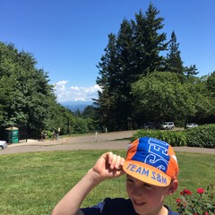View from Council Crest toward Mt. Hood, which is visible