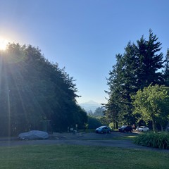 View from Council Crest toward Mt. Hood, which is visible