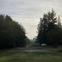 View from Council Crest toward Mt. Hood, which is visible
