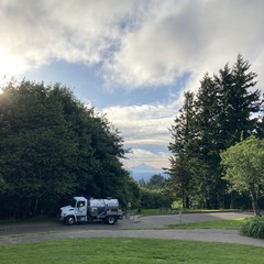 View from Council Crest toward Mt. Hood, which is visible