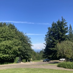 View from Council Crest toward Mt. Hood, which is visible