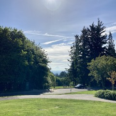 View from Council Crest toward Mt. Hood, which is visible