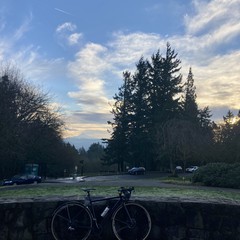 View from Council Crest toward Mt. Hood, which is visible