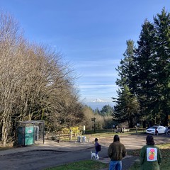 View from Council Crest toward Mt. Hood, which is visible