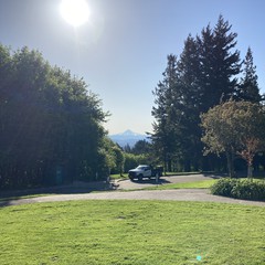 View from Council Crest toward Mt. Hood, which is visible