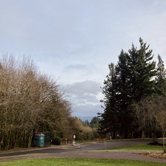 Mt hood is obscured by clouds