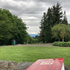 View from Council Crest toward Mt. Hood, which is visible