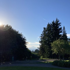 View from Council Crest toward Mt. Hood, which is visible