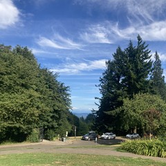 Mt. Hood, clouds, summer day