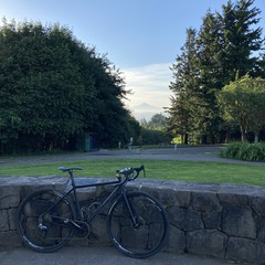 View from Council Crest toward Mt. Hood, which is visible