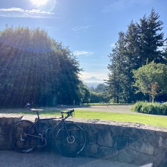 View from Council Crest toward Mt. Hood, which is visible