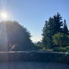View from Council Crest toward Mt. Hood, which is visible