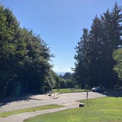 View from Council Crest toward Mt. Hood, which is visible
