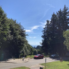 View from Council Crest toward Mt. Hood, which is visible
