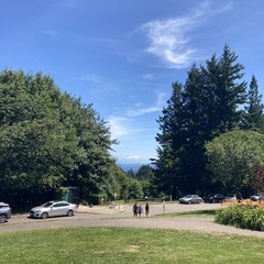 View from Council Crest toward Mt. Hood, which is visible