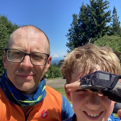 View from Council Crest toward Mt. Hood, which is visible
