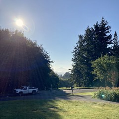 View from Council Crest toward Mt. Hood, which is visible