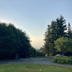 View from Council Crest toward Mt. Hood, which is visible