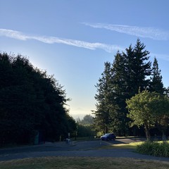 View from Council Crest toward Mt. Hood, which is visible