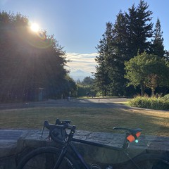 View from Council Crest toward Mt. Hood, which is visible