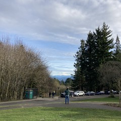 View from Council Crest toward Mt. Hood, which is visible