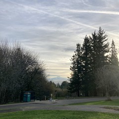 View from Council Crest toward Mt. Hood, which is visible