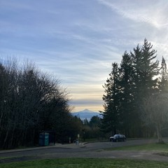 View from Council Crest toward Mt. Hood, which is visible
