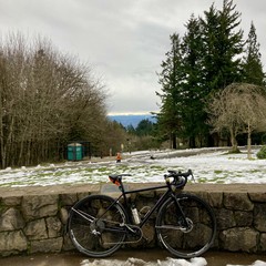 View from Council Crest toward Mt. Hood, which is visible