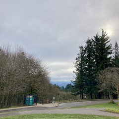 View from Council Crest toward Mt. Hood, which is visible