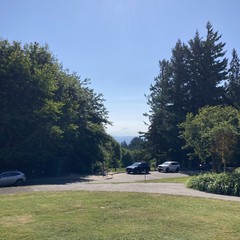 View from Council Crest toward Mt. Hood, which is visible