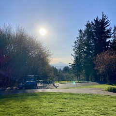 View from Council Crest toward Mt. Hood, which is visible