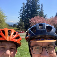 View from Council Crest toward Mt. Hood, which is visible