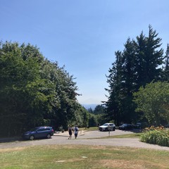 View from Council Crest toward Mt. Hood, which is visible